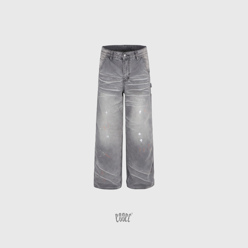 Grey Baggy Denim