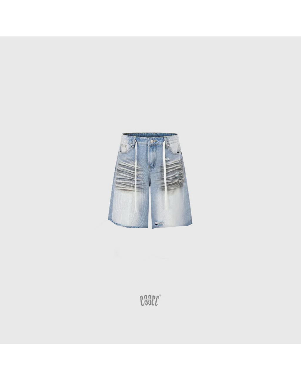 Jorts Washed Denim