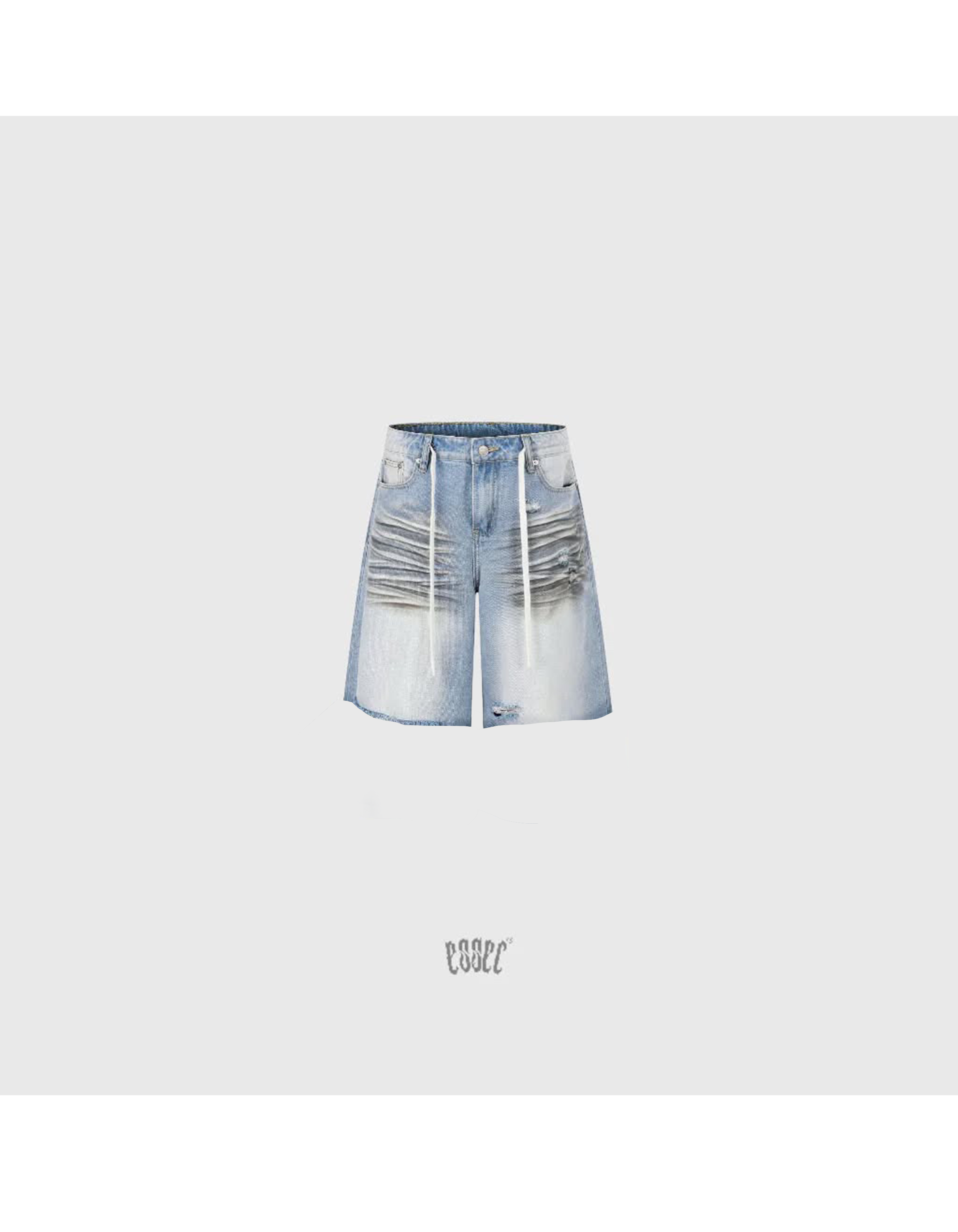 Jorts Washed Denim