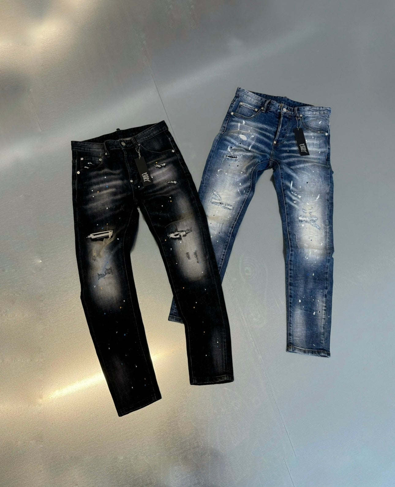 Black Paint Denim