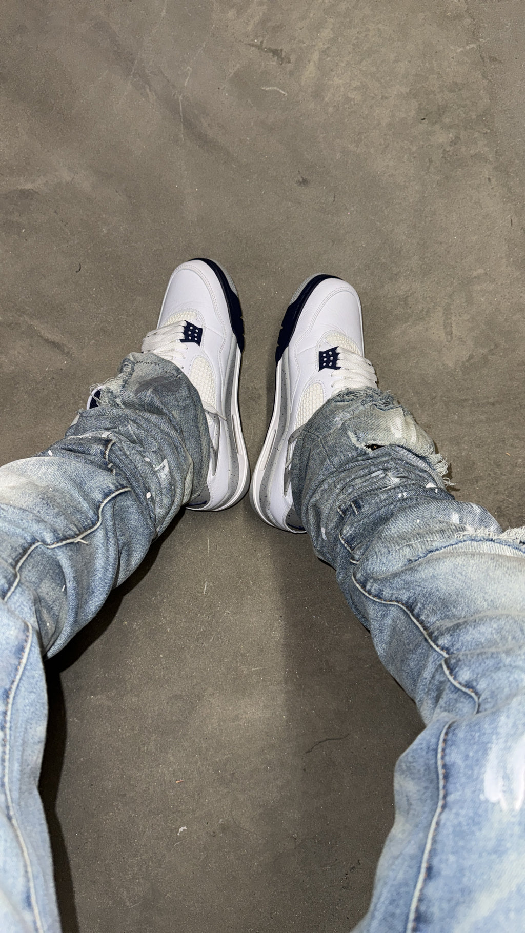 Stacked vvs Distressed Denim