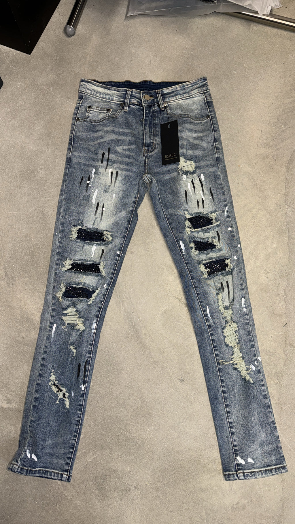 Painted vvs denim