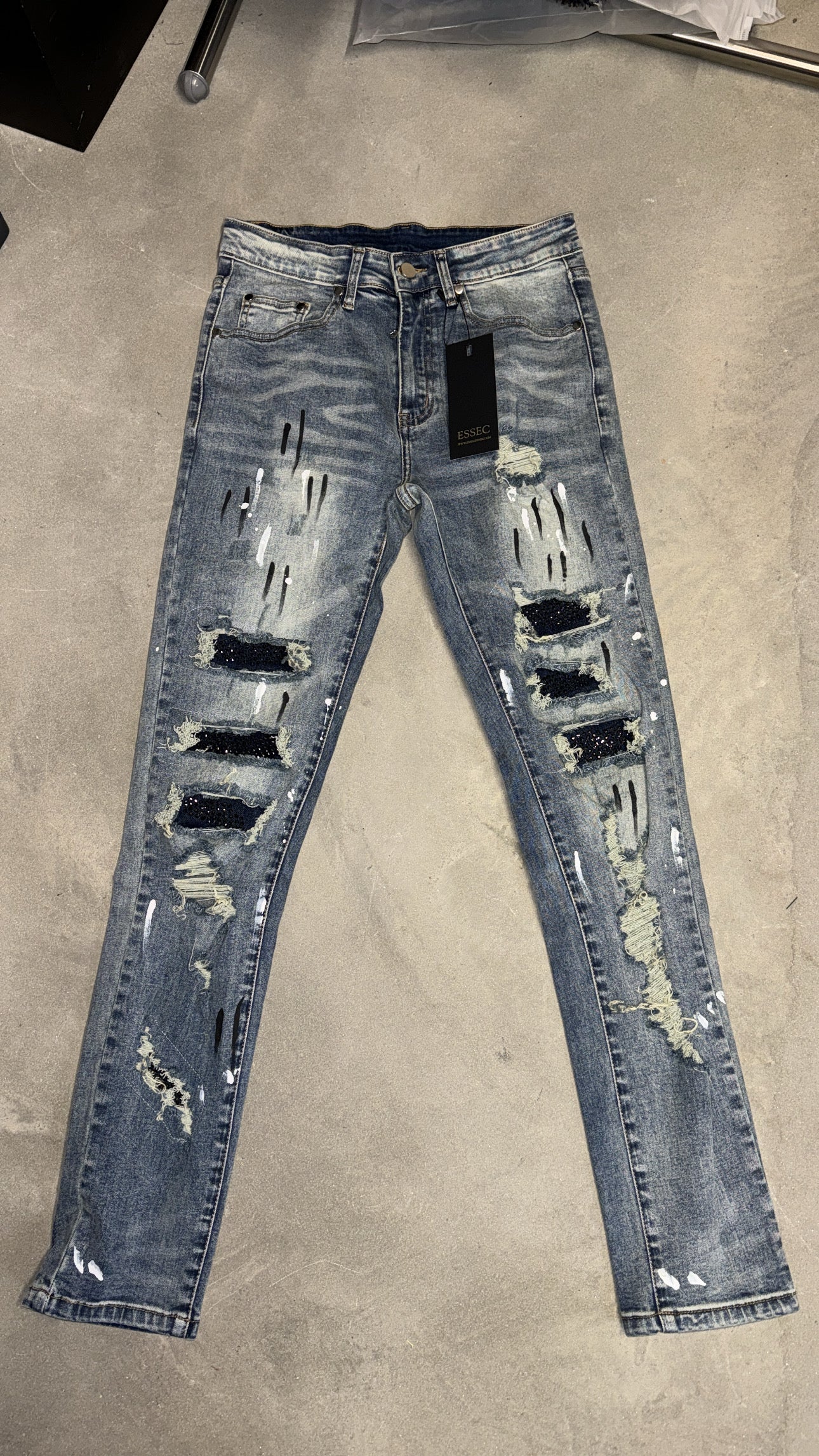 Painted vvs denim