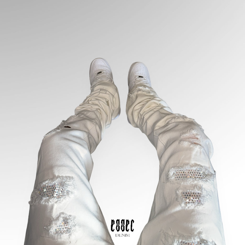 Stacked White vvs Denim