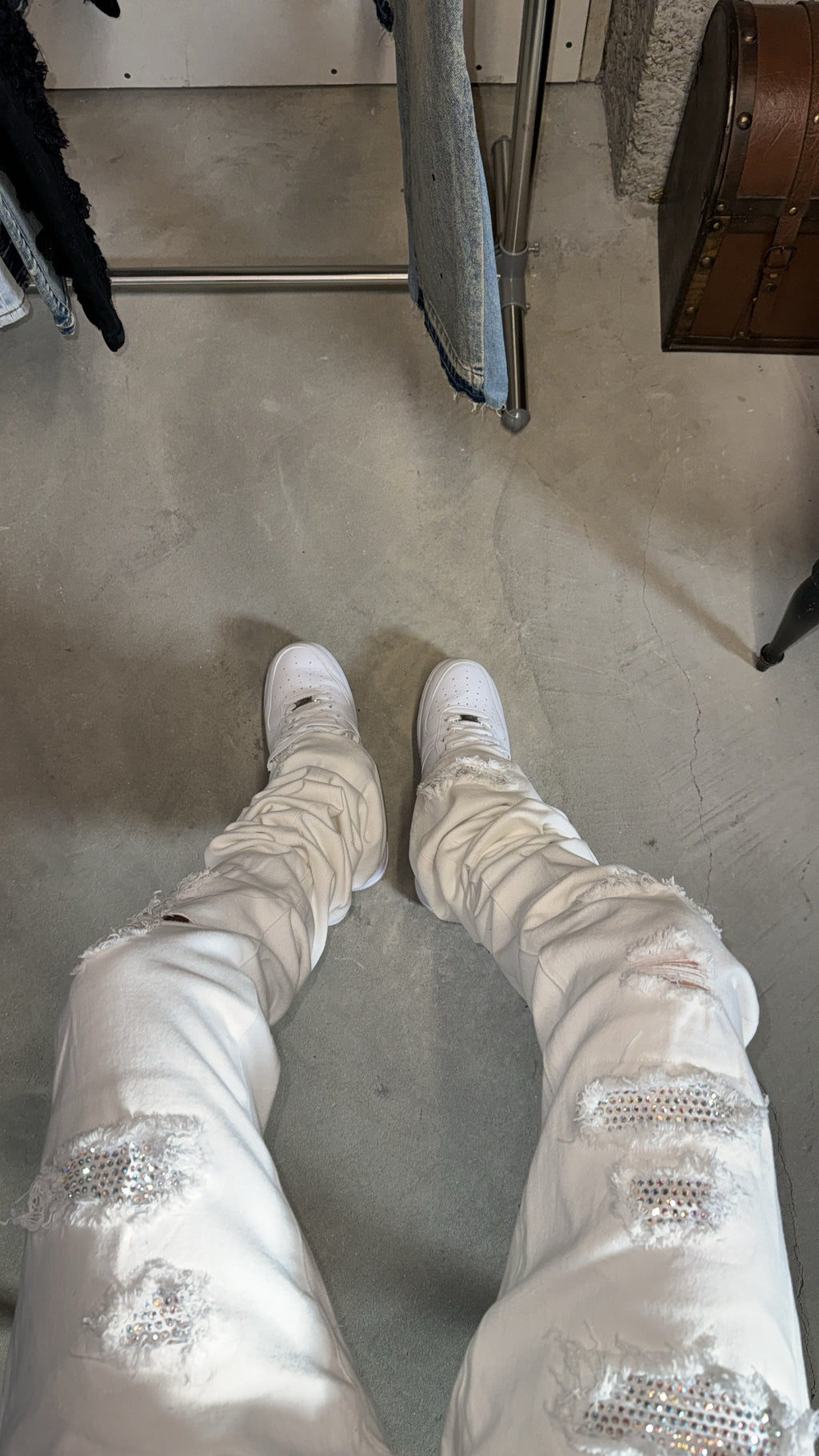 Stacked White vvs Denim