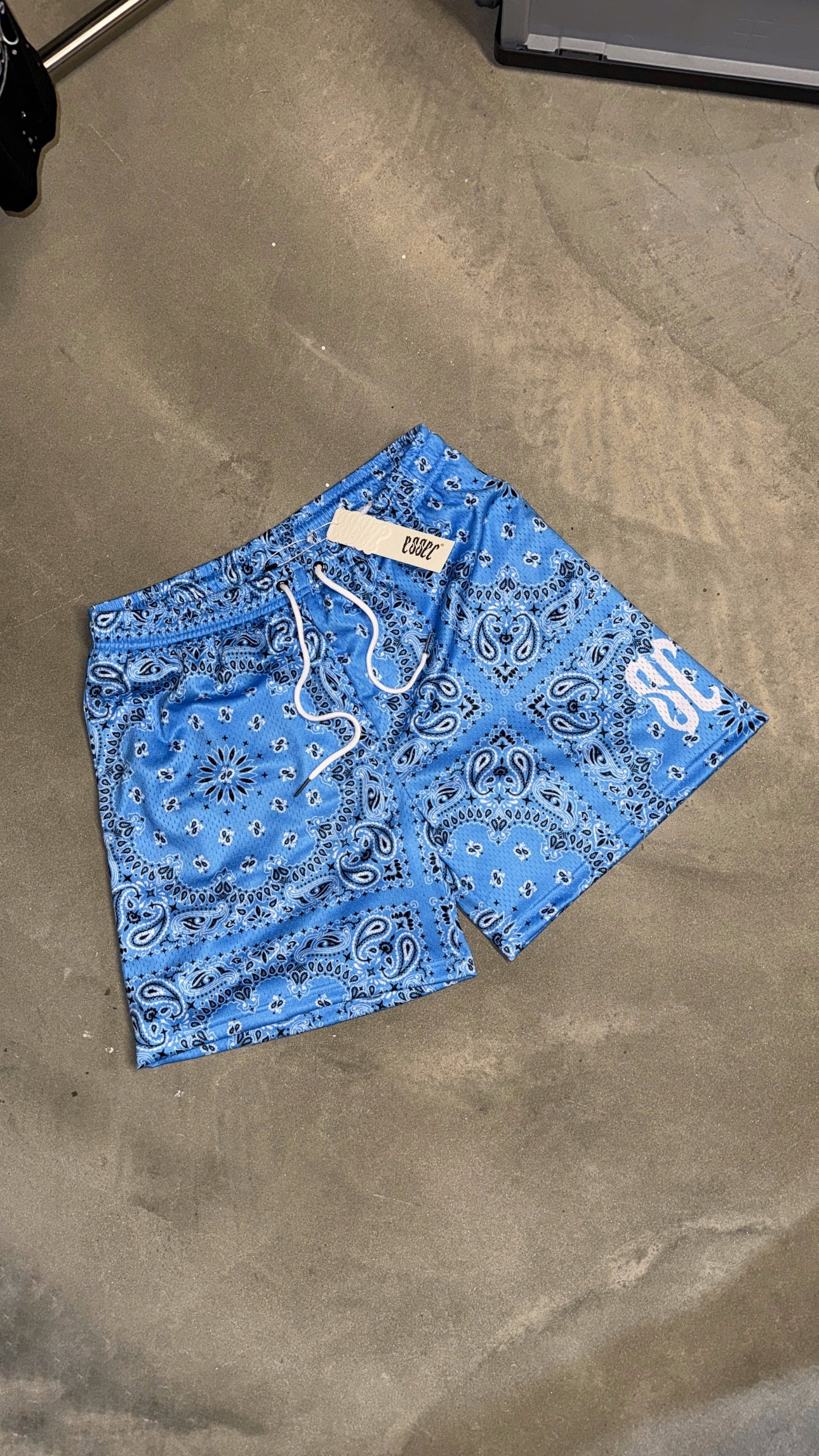 Essec Bandana Shorts Ice Blue