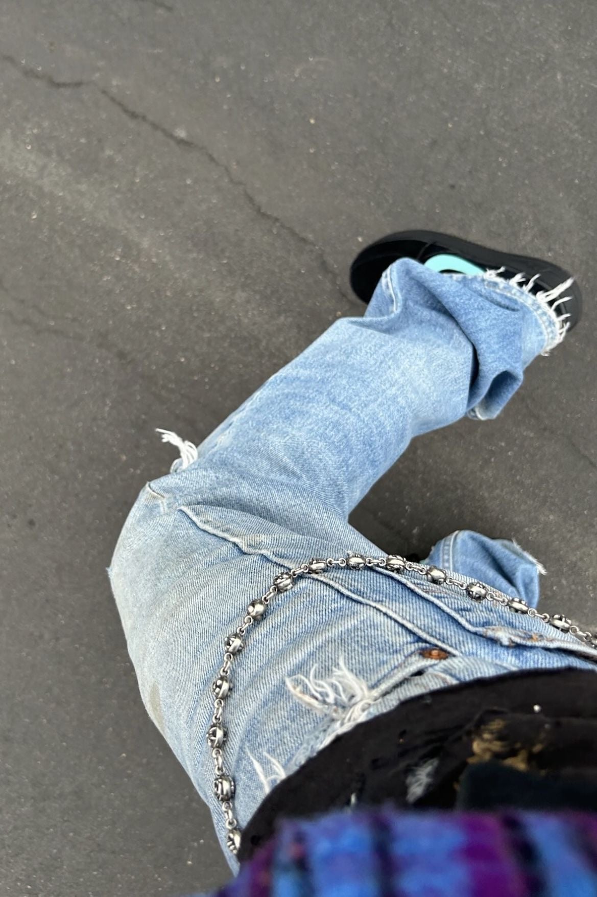 Flared Blue Denim