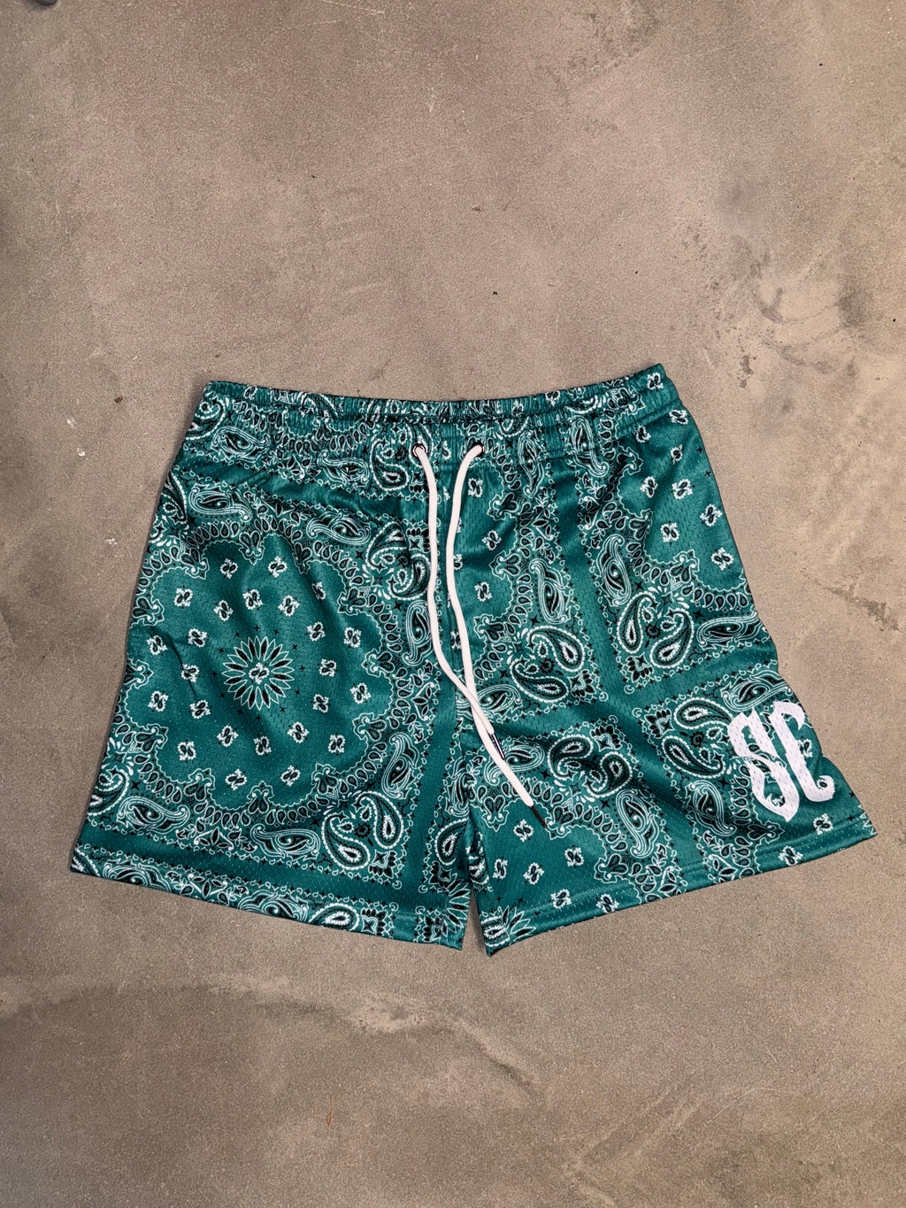 Essec Bandana Shorts Dark Green