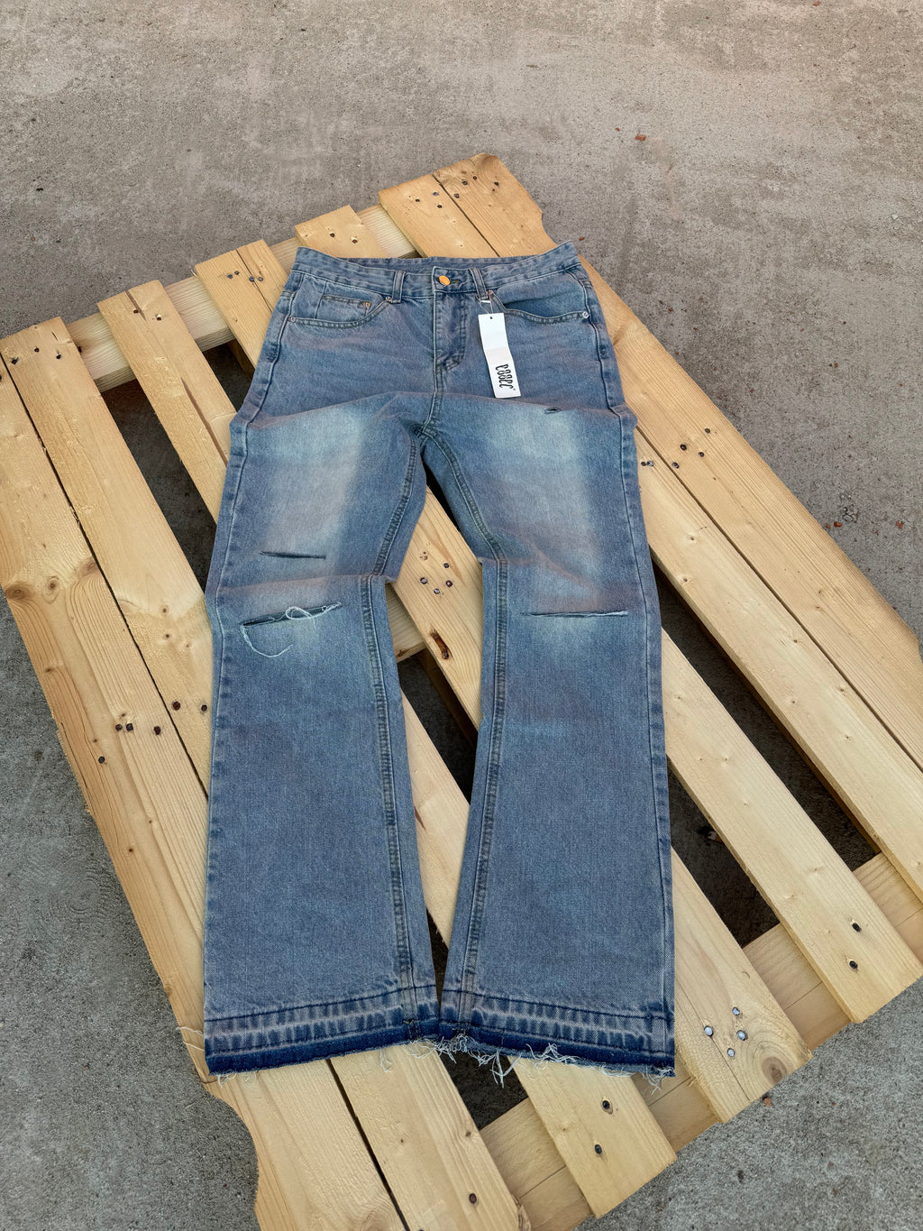 Flared Blue Denim