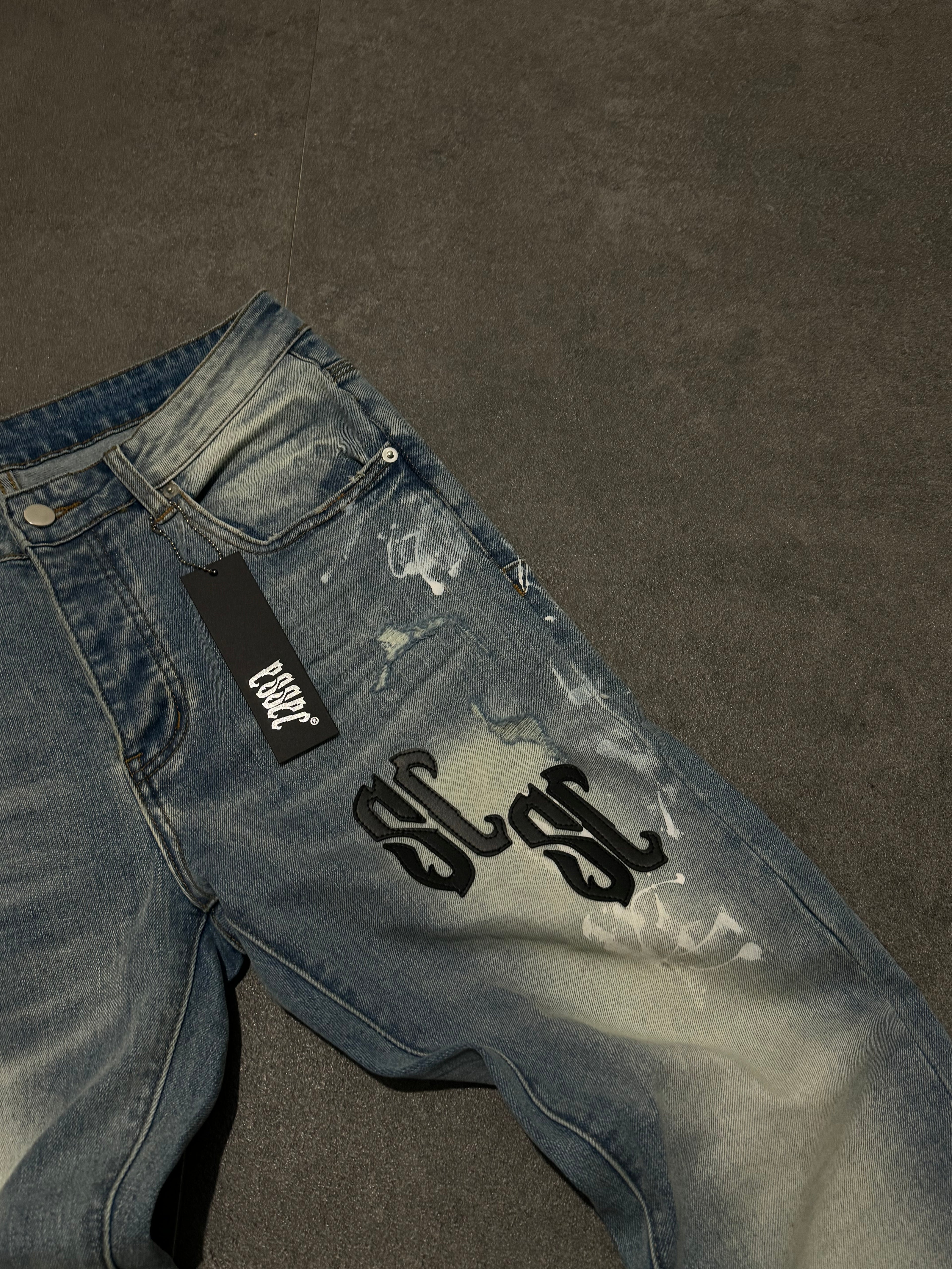 Essec Leather Patch Denim