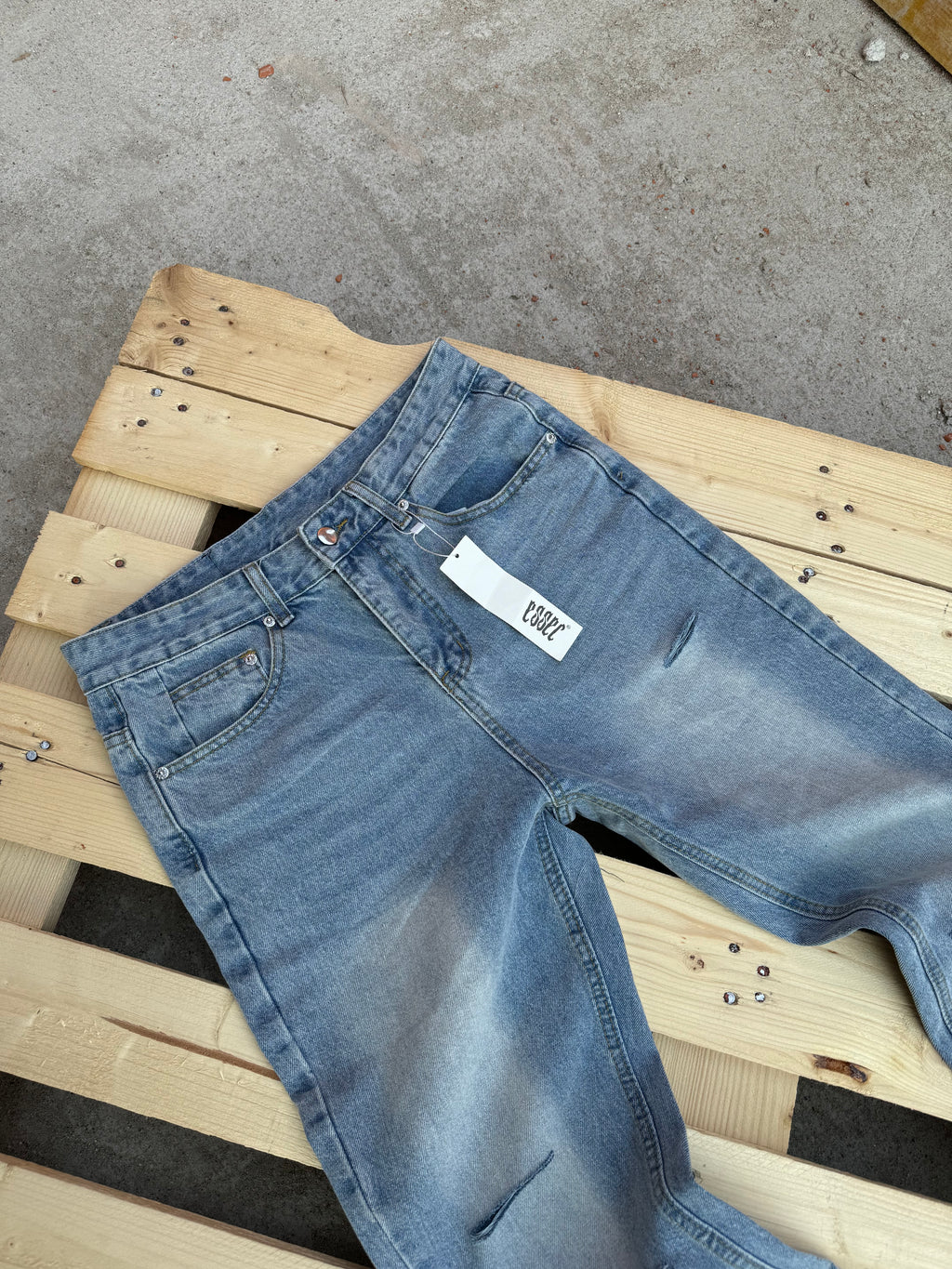 Flared Blue Denim