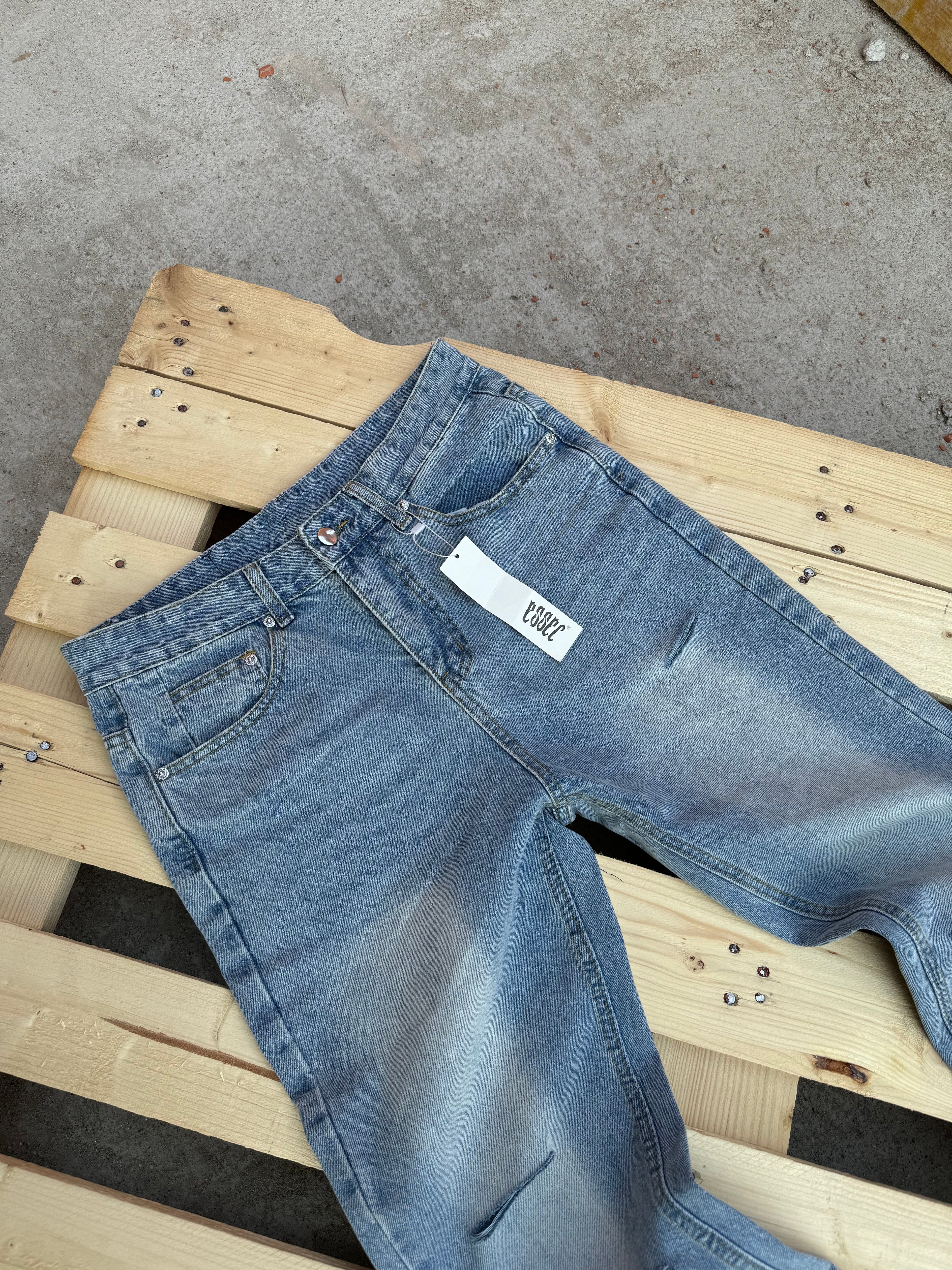 Flared Blue Denim