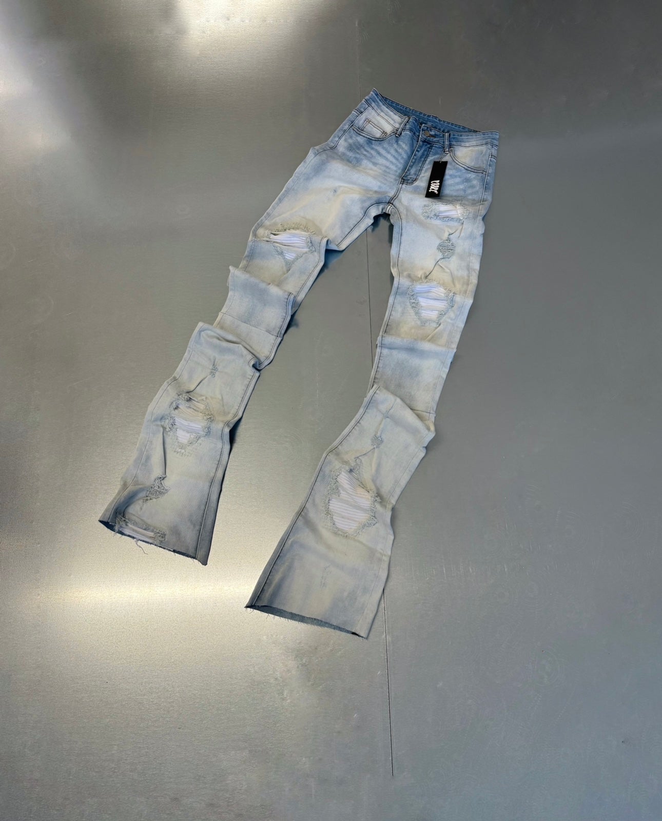 White Patch Blue Stacked
