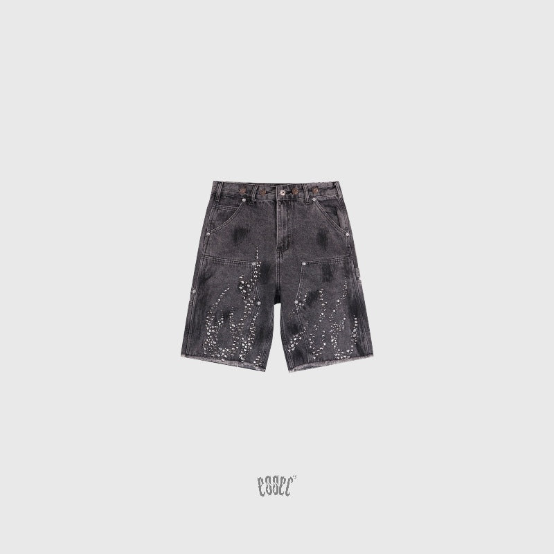 Vvs Flame Shorts Grey Wash