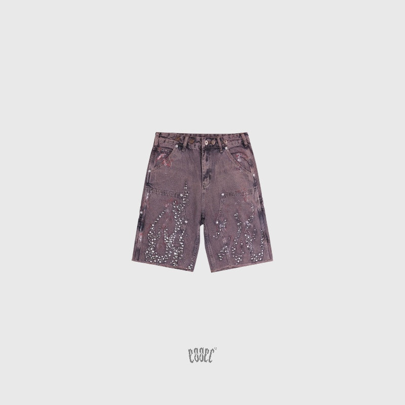 Vvs Flame Shorts Red Wash