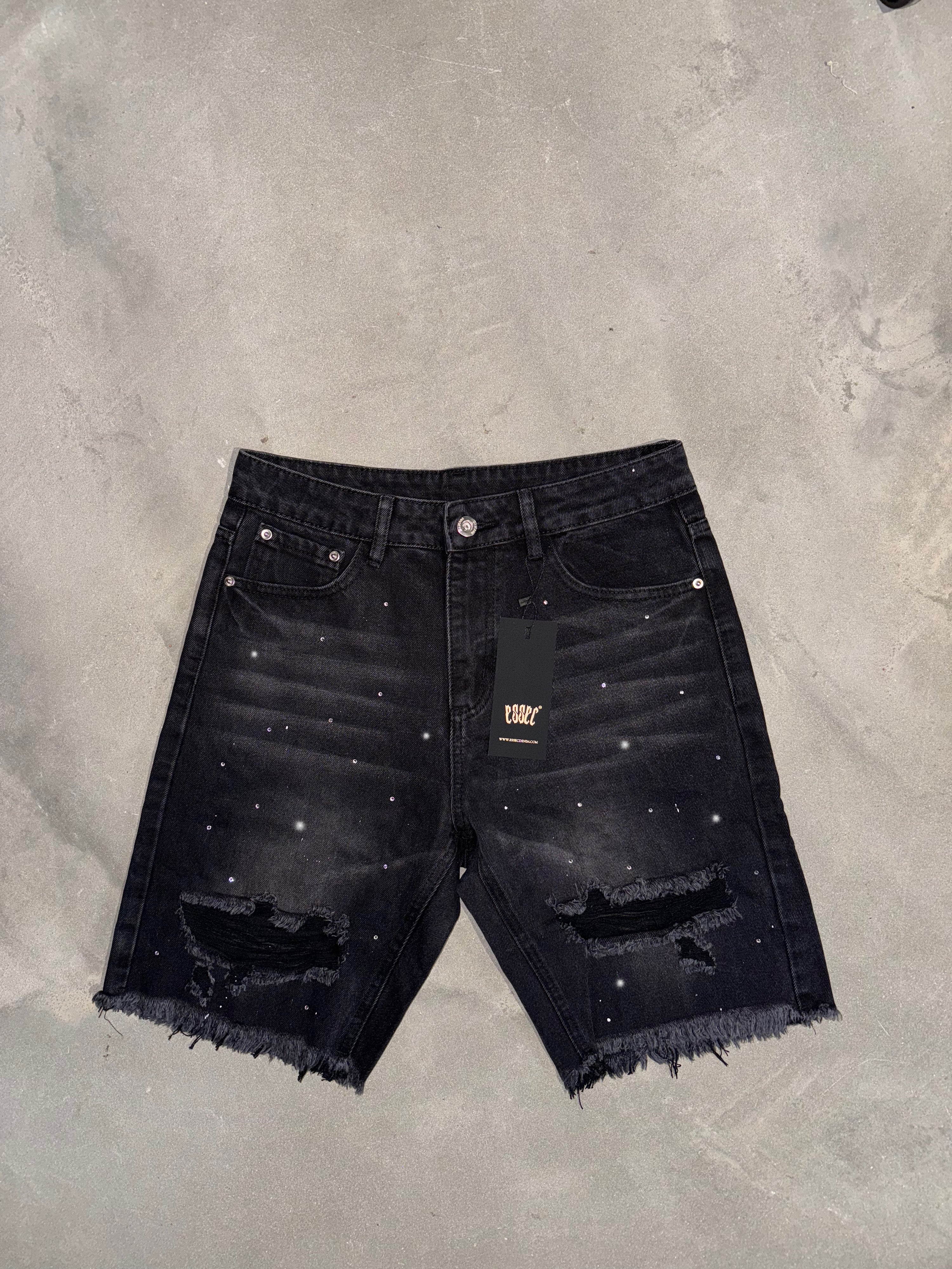 Essec Black Rhinestone Short