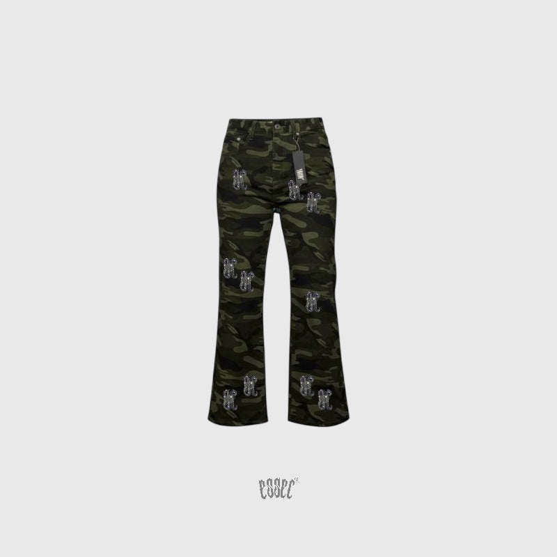 Vvs Flared Camo Denim