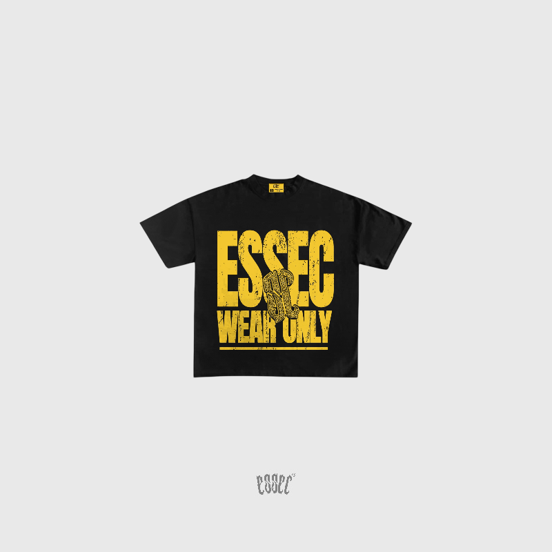 Essec “Wear Only” Tee Black