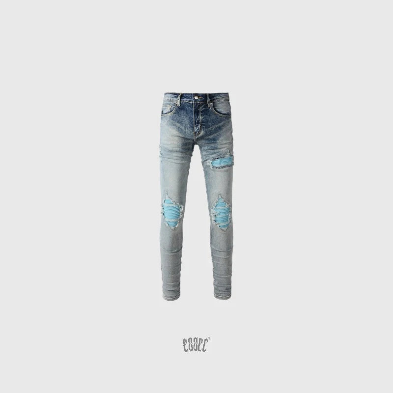 Light Blue Patch Denim