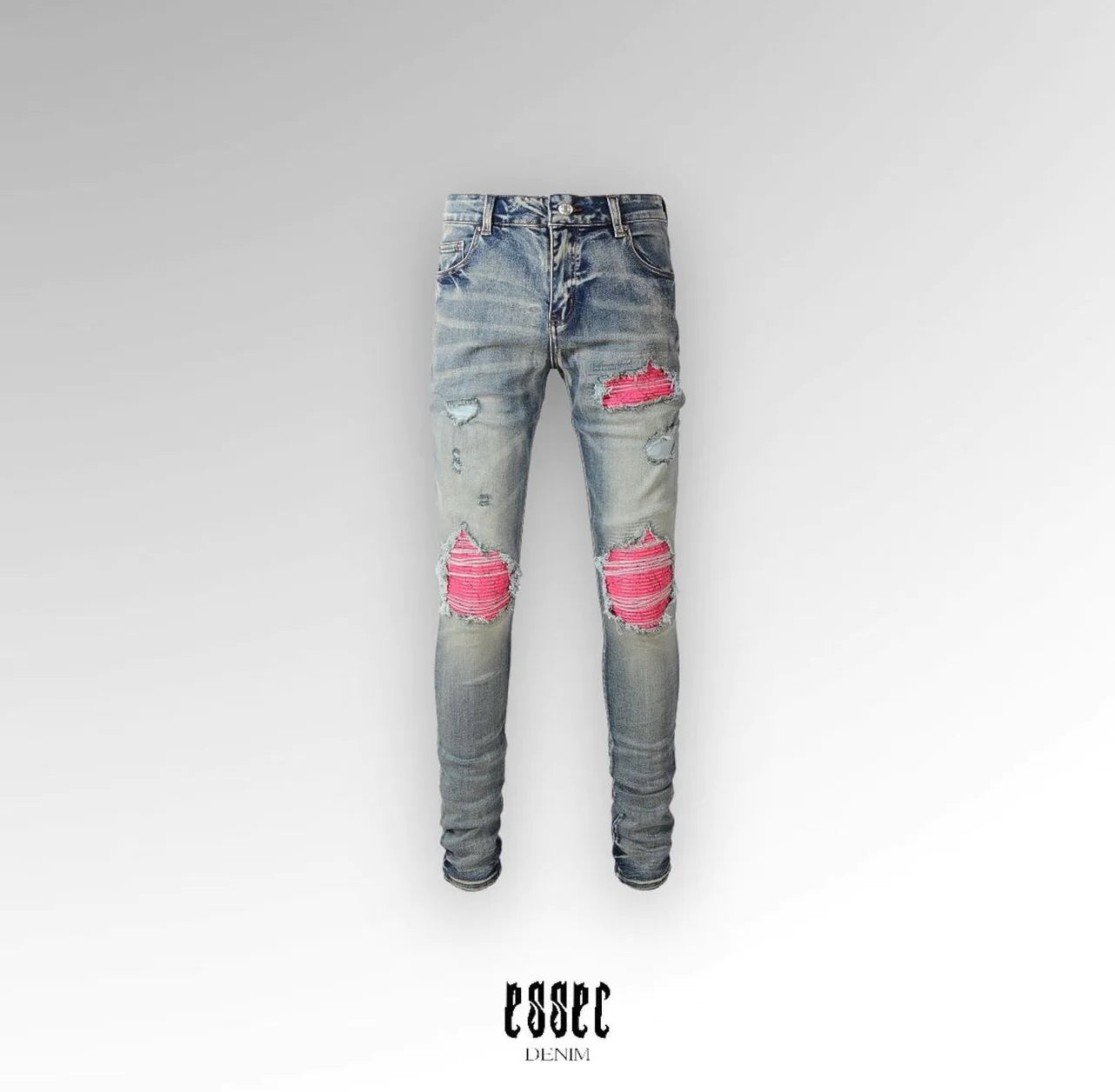 Colored Patches Pack Denim (x4)