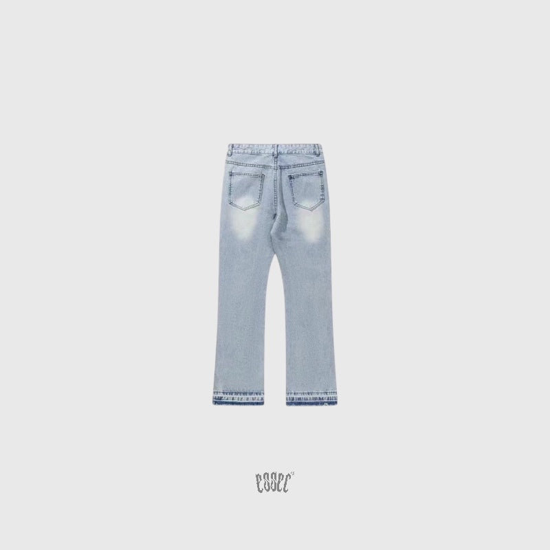 Flared Blue Denim