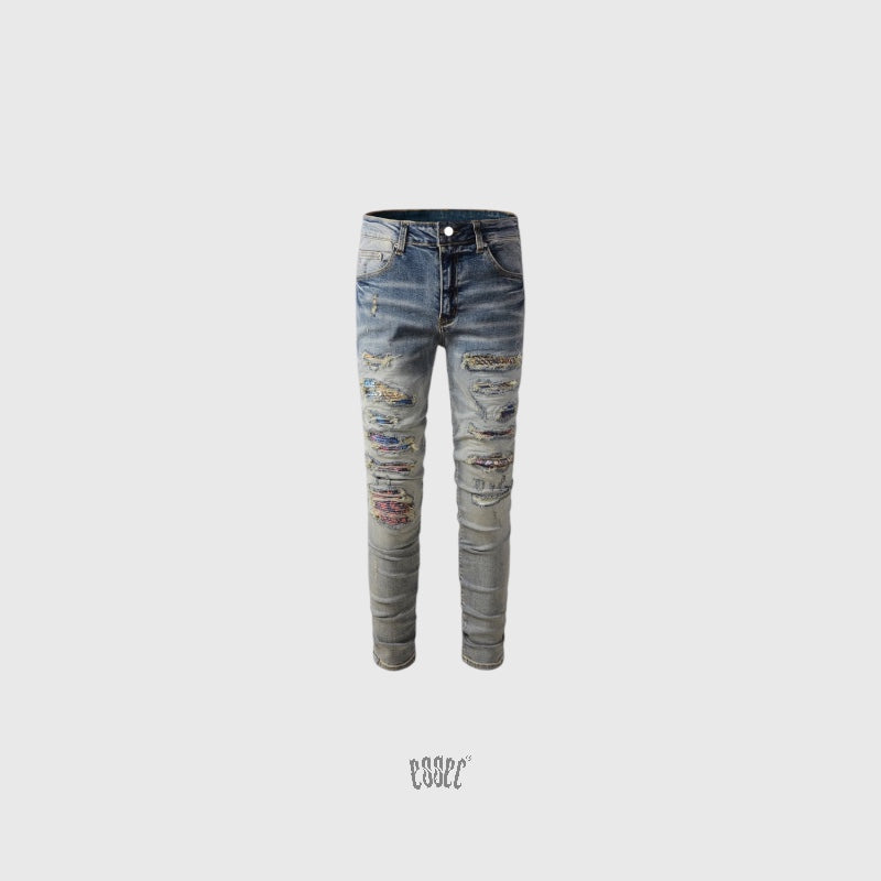 Rainbow Bandana Denim