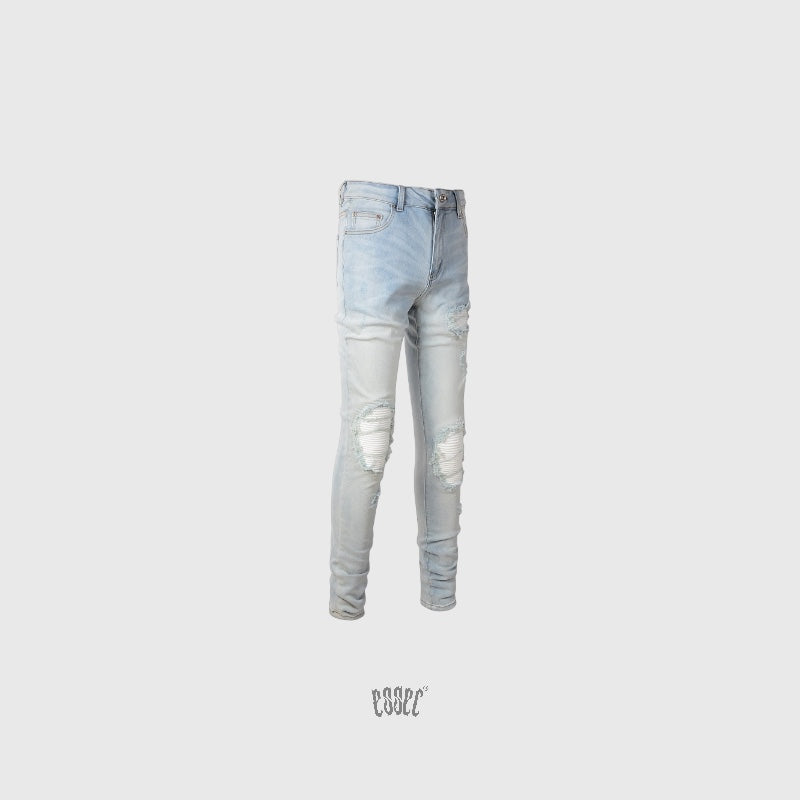 White Patch Blue Denim