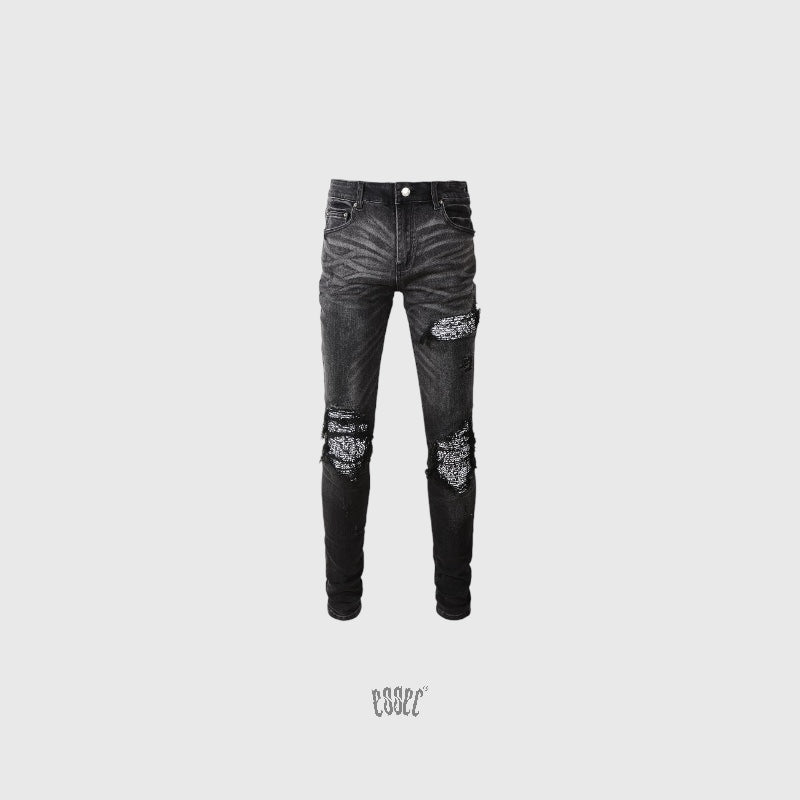 Black Bandana Denim