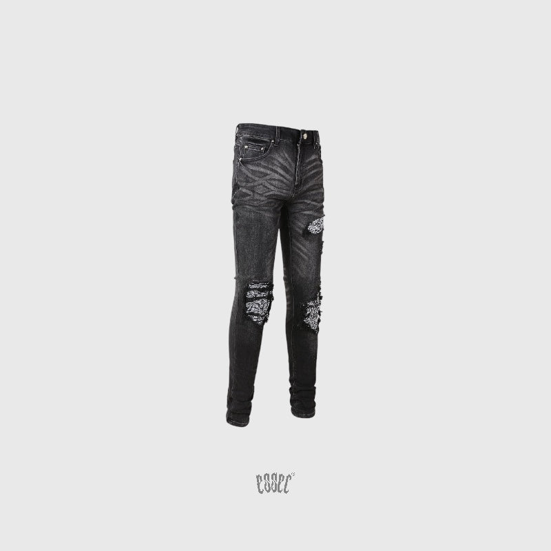 Black Bandana Denim