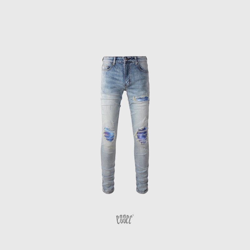 Blue Shades Patch Denim