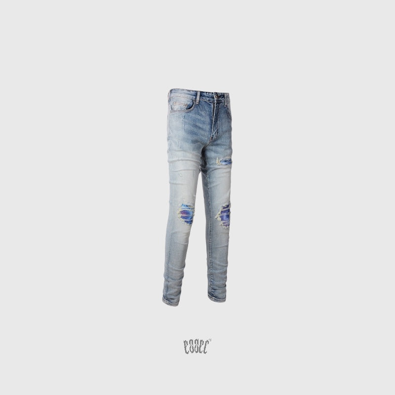 Blue Shades Patch Denim