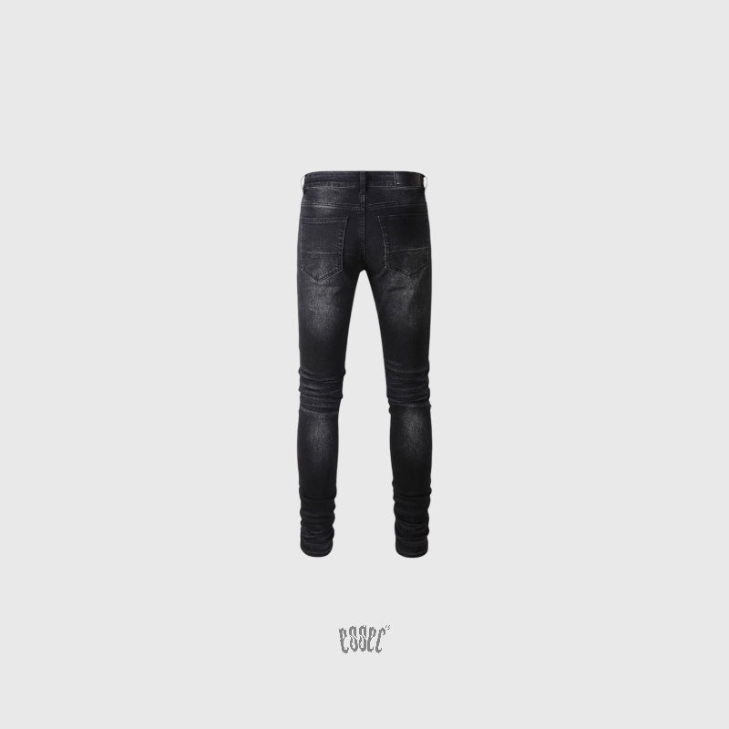 Red Patch Black Denim