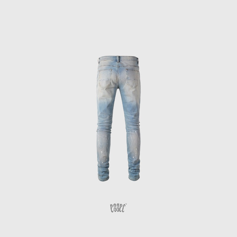 Distressed Paint vvs Denim