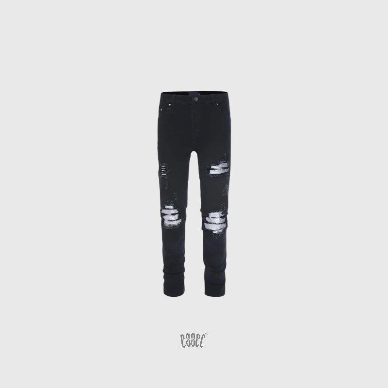 Black Silver Denim