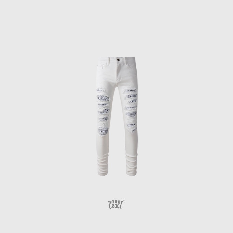 White Bandana Denim