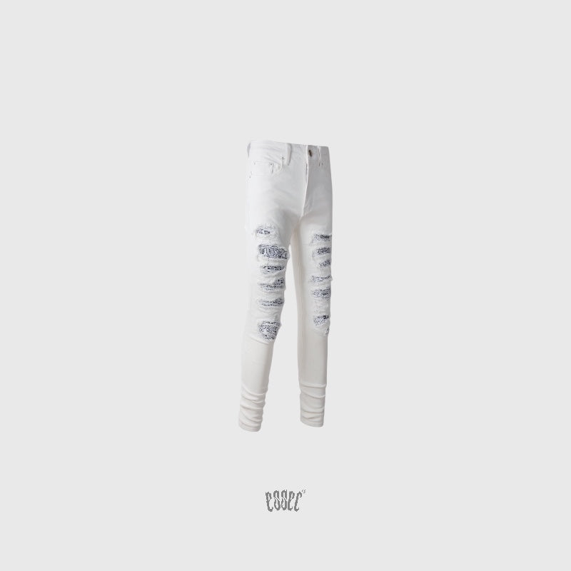 White Bandana Denim