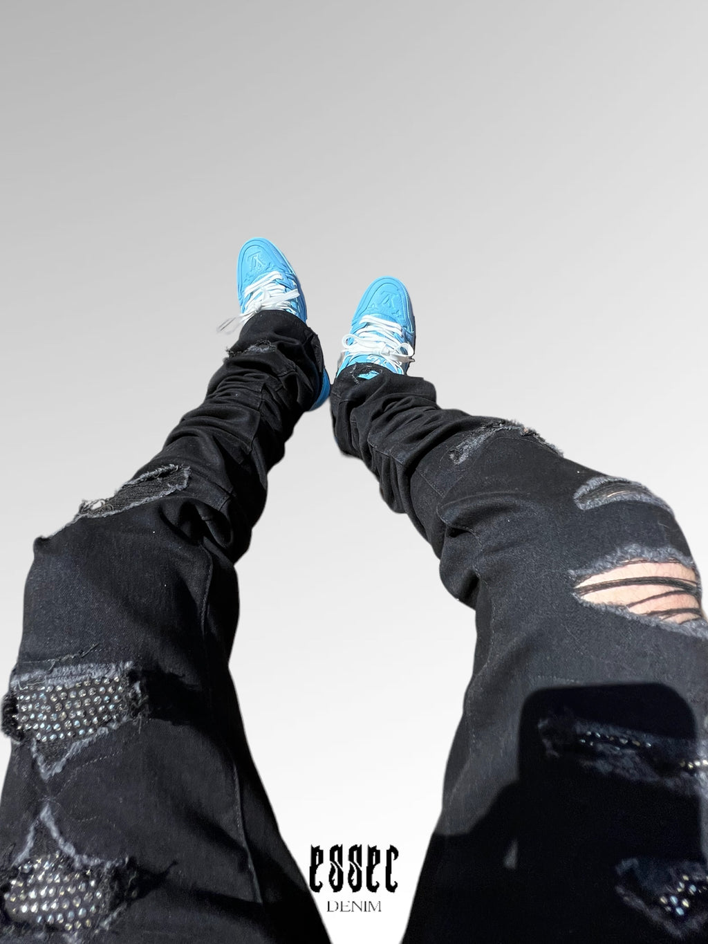 Stacked Black Vvs Denim