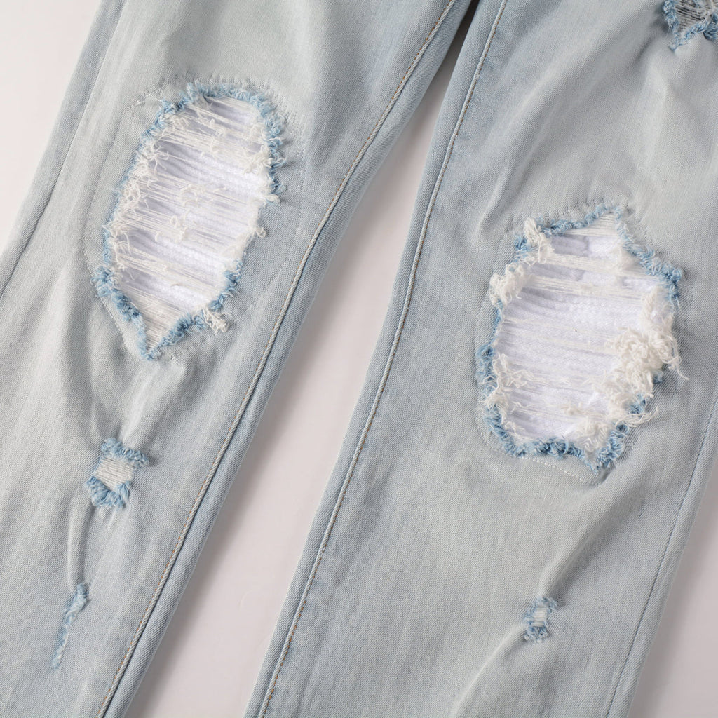 White Patch Blue Denim