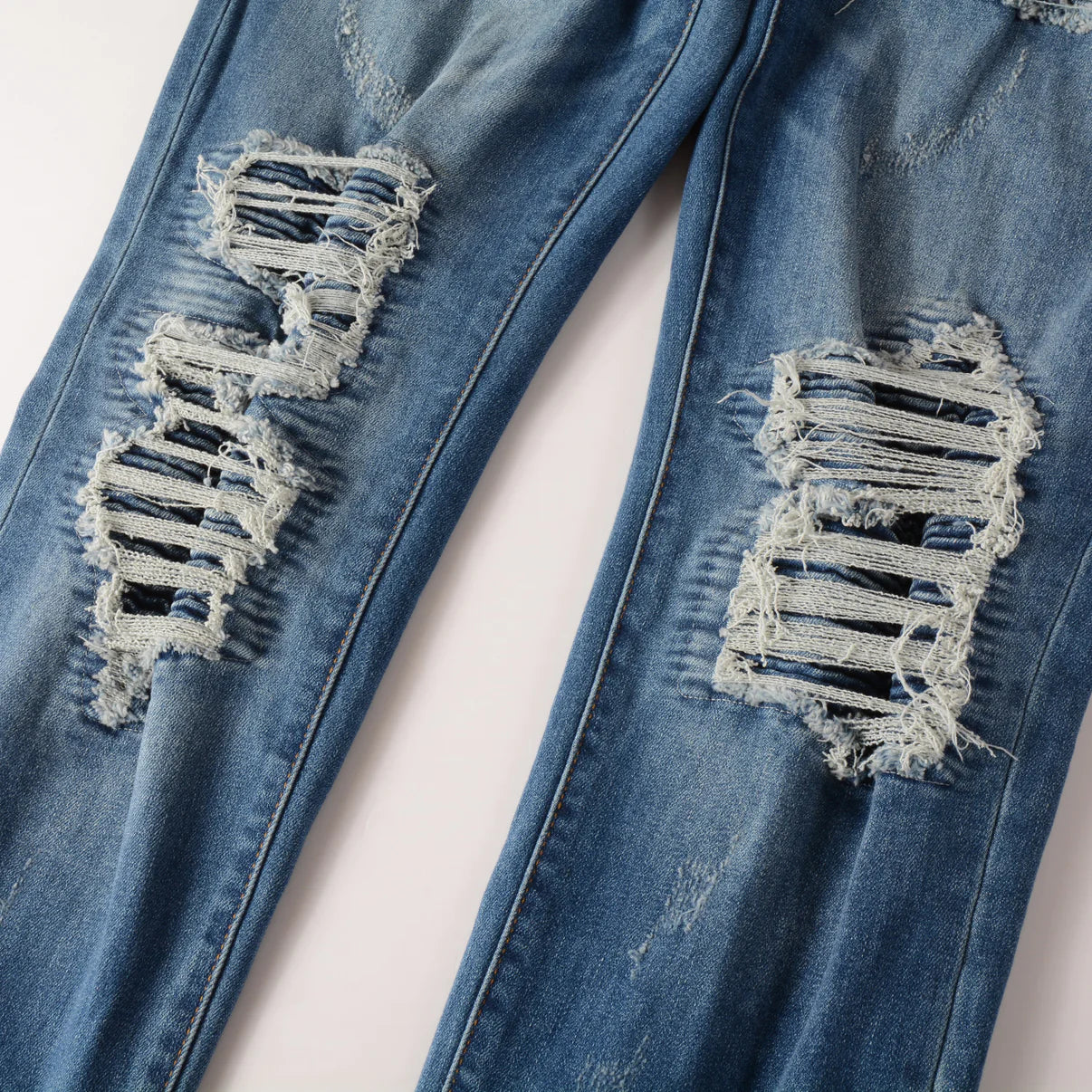Blue Distressed Denim