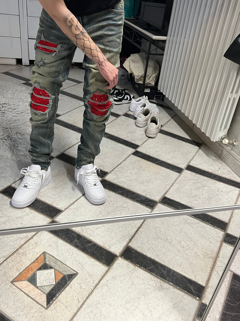 Orange Bandana Denim