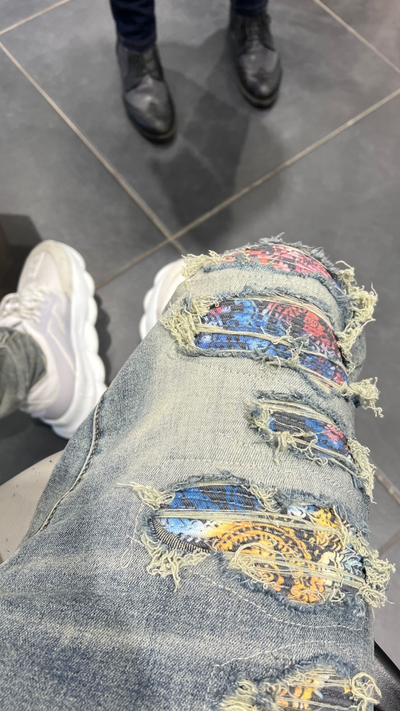 Rainbow Bandana Denim