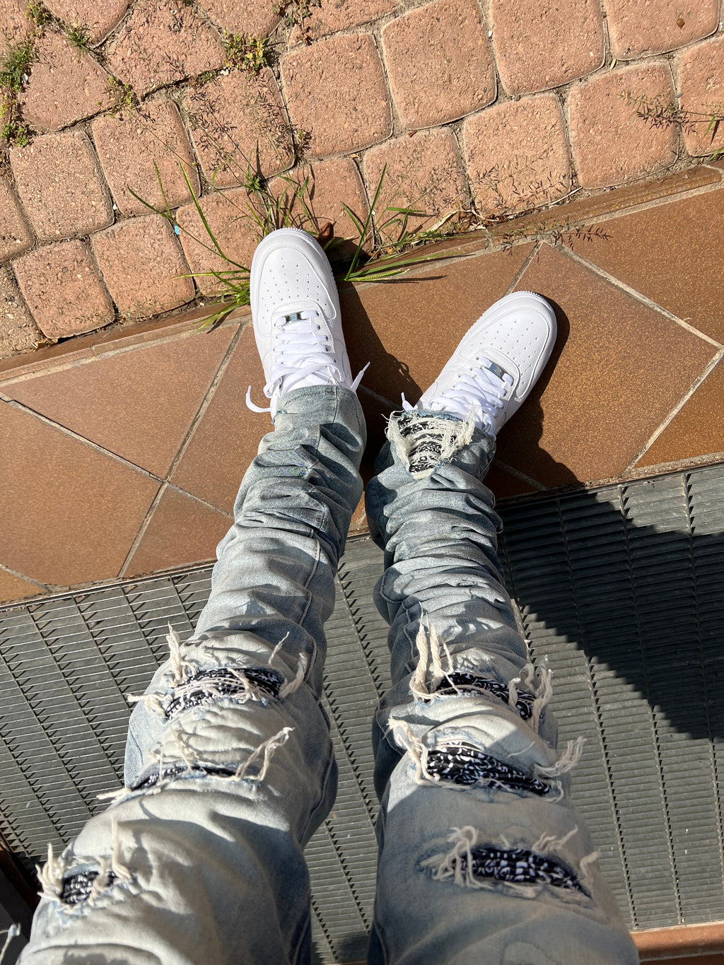Stacked Full Bandana Denim