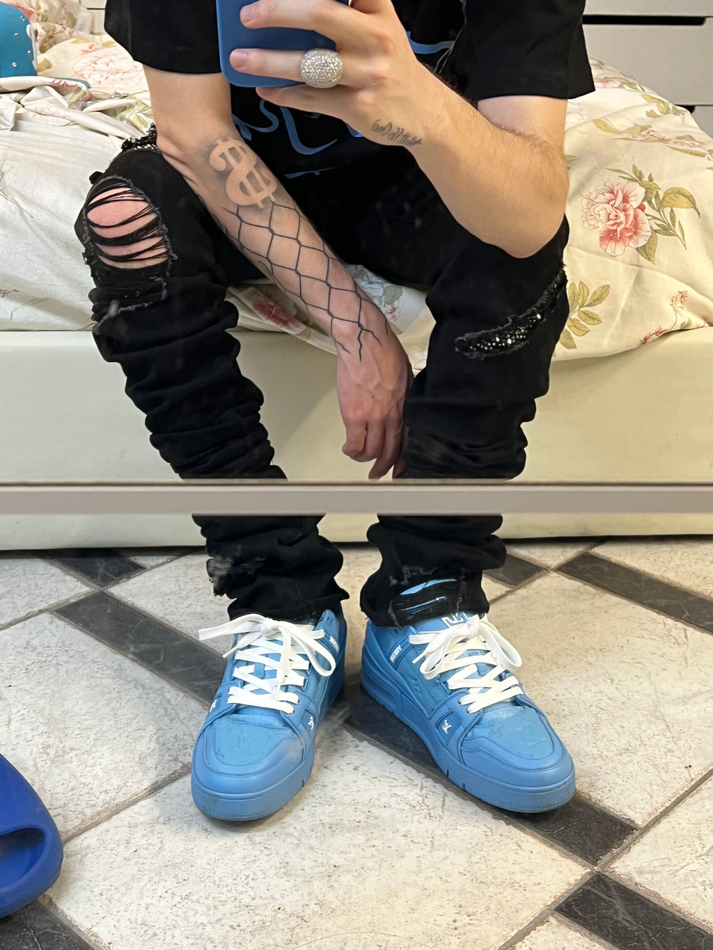 Stacked Black Vvs Denim