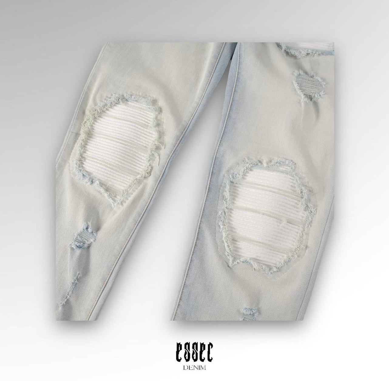 White Patch Blue Denim
