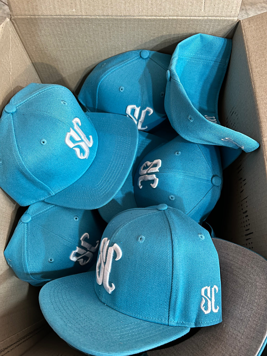 SC Sky Blue Fitted Hat