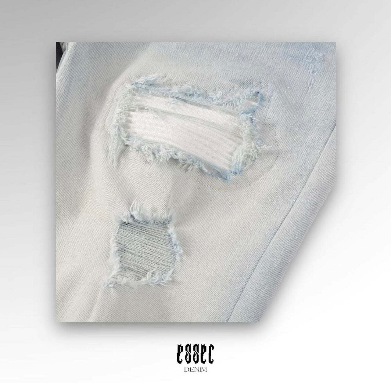 White Patch Blue Denim