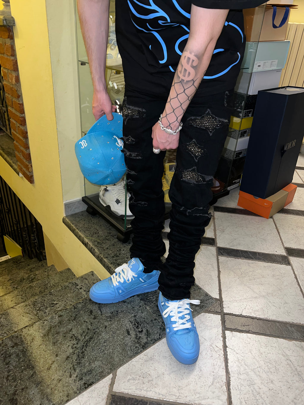 Stacked Black Vvs Denim