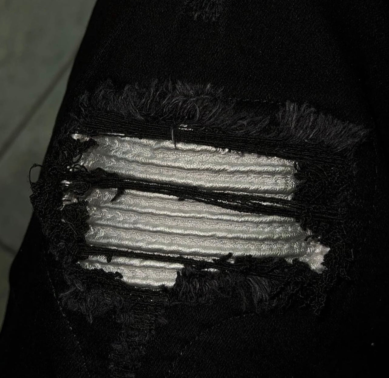 Black Silver Denim