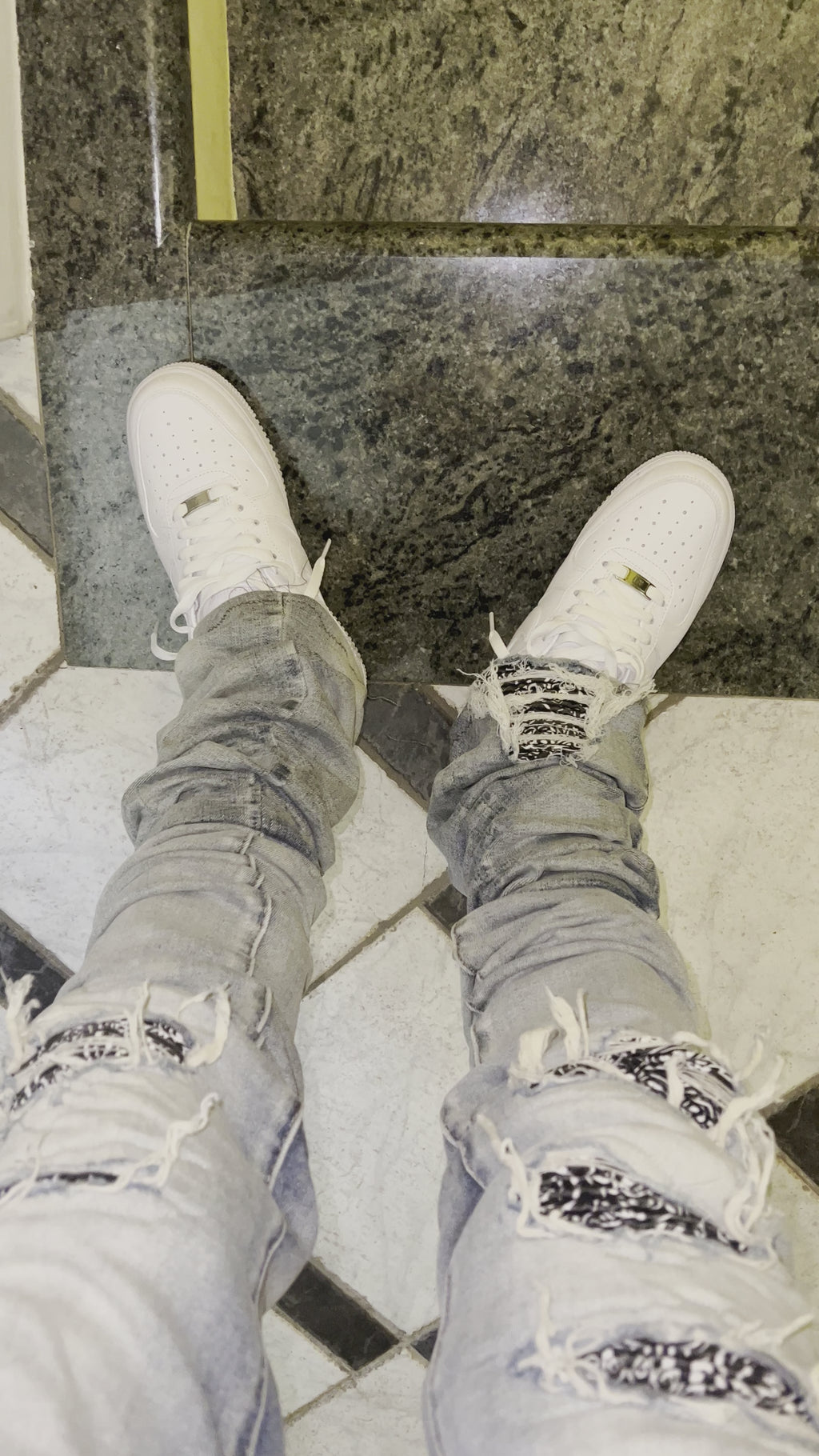 Stacked Full Bandana Denim